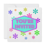 Retro Party Personalized Announcements