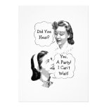 Retro Party Personalized Invitations
