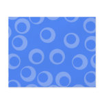 Retro pattern. Circle design in blue. Personalized Flyer