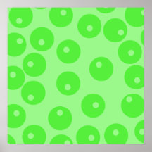 Retro pattern. Circle design in green. Poster
