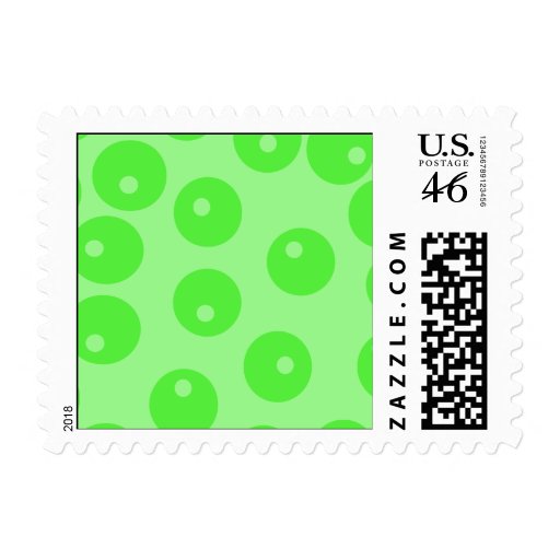 Retro pattern. Circle design in green. Stamps