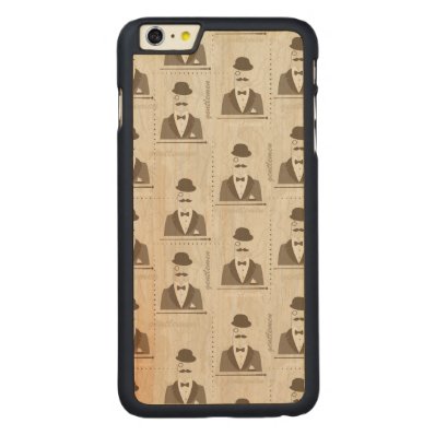 Retro pattern for man carved® maple iPhone 6 plus slim case