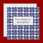 Retro Pattern invitations