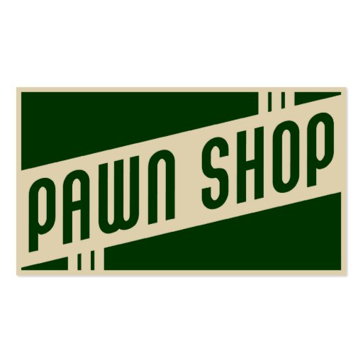 retro pawn shop business card templates (front side)