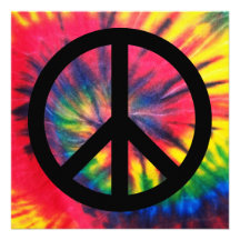 Retro Peace Custom Invites
