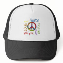 Retro Peace Hat