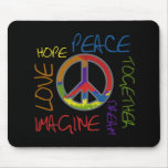 Retro Peace Mouse Pad