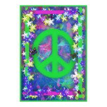 Retro Peace Poster III posters