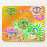 Retro Peace Sign mousepads