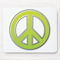 Retro Peace Sign Mouse Pads