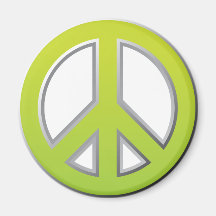 Retro Peace Sign Refrigerator Magnets