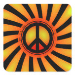 Retro Peace Sign Stickers