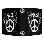 RETRO PEACE SIGNS BINDER