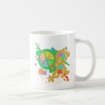 RETRO PEACE SIGNS COFFEE MUGS