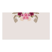 Retro peonies Business Card