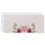 Retro peonies Rack Card