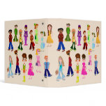 Retro People Binder