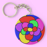 Retro petals keychains