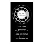 Retro Phone Black & White Business/Profile Card business cards