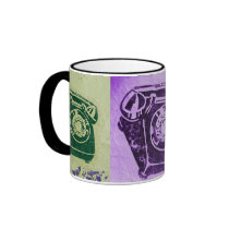 retro phone mug