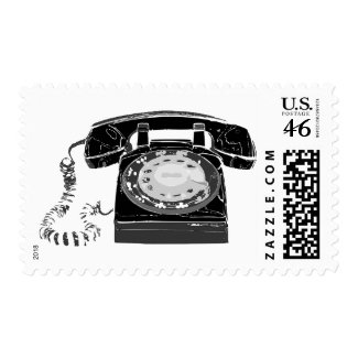Retro Phone stamp