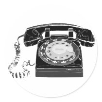 Retro Phone stickers by stikstikly Retro Phone stickers