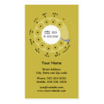 Retro Phone Yellow Business/Profile Card business cards