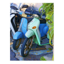 Retro Photo Italian Made Piaggio Scooters Postcard
