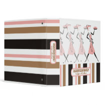 Retro pie girl apron baking recipe cookbook binder