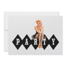 Retro Pin Up Girl Party Invite