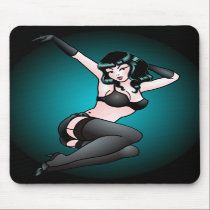Retro Pin Up Jazz Girl Mousepad Sexy Pinup Gifts mousepads