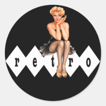 Retro Pin Up Stickers