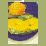 Retro Pineapple Artwork Greeting Cards