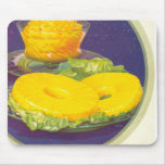 Retro Pineapple Artwork Mouse Pad