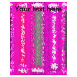Retro pink black psychedelic rectangles flyers