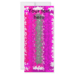 Retro pink black psychedelic rectangles rack card design
