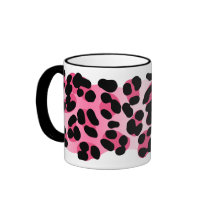 Retro Pink Leopard Print Mug