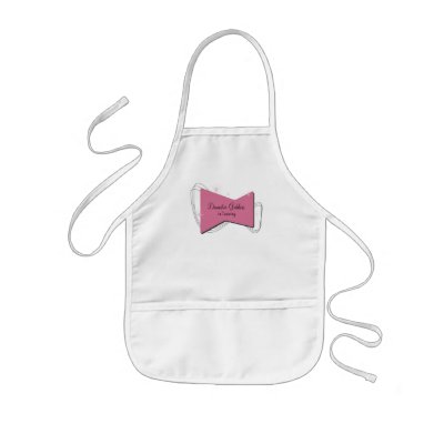 Retro pink star ~Domestic Goddess in training Apron by whimsyworks