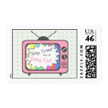 Retro Pink TV Set- Baby Girl postage