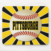 RETRO PITTSBURGH BASEBALL MOUSE PADS