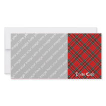 Retro Plaid Custom Photo Card