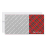 Retro Plaid Custom Photo Card