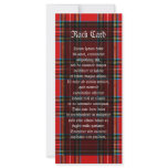 Retro Plaid rack cards