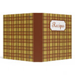 Retro Plaid Recipe Binder