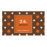 Retro Polka Dot Business Card