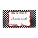 Retro Polka Dot Canning Label