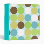 Retro polka dotted Binder