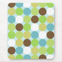 Retro polka dotted mousepad