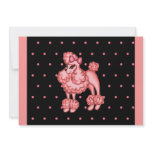 Retro Poodle Invitation