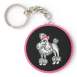 Retro Poodle Keychain